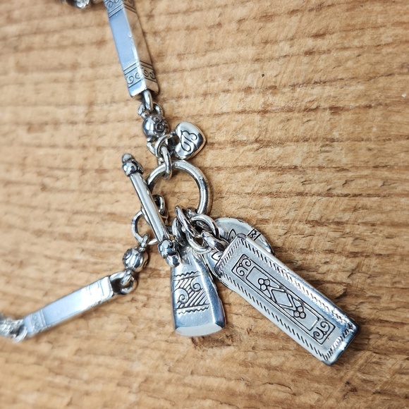 Brighton‎ | Long Toggle Scroll Necklace Silver Tone - Picture 5 of 6